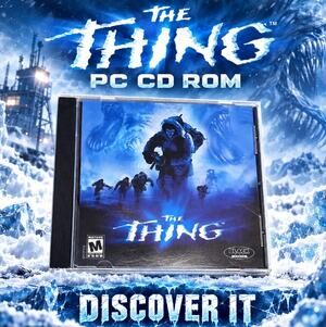 The Thing PC Game 2002 Black Label Windows CD ROM Horror Game  Pre Owned